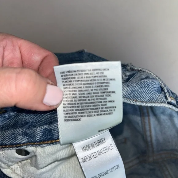 Agolde 90s Pinch Waist High Rise Straight Leg Size 25 Cut #67529 - Picture 5 of 7